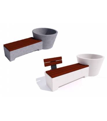 SEDUTA RIVESTITA IN LEGNO