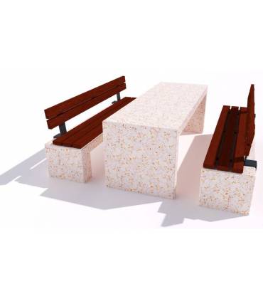 SEDUTA RIVESTITA IN LEGNO