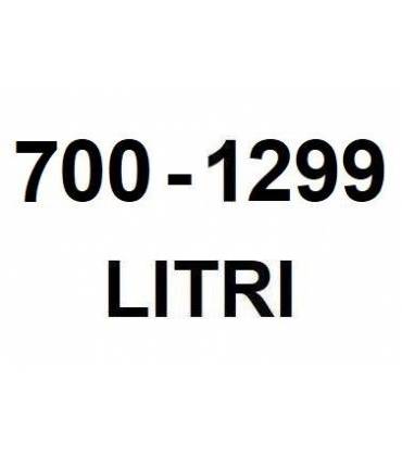 Capacità da 700 a 1299 lt
