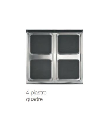 Cucine piastre quadre