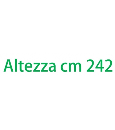 Altezza esterna cm. 242