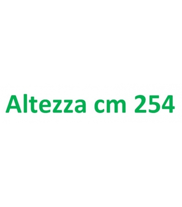 Altezza esterna cm. 254