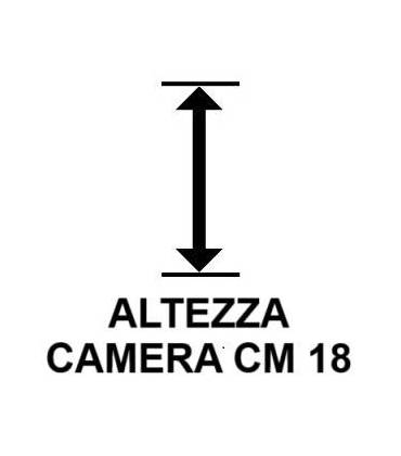 Altezza camera cm. 18