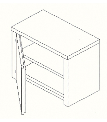 Armadietti pensili con anta a battente